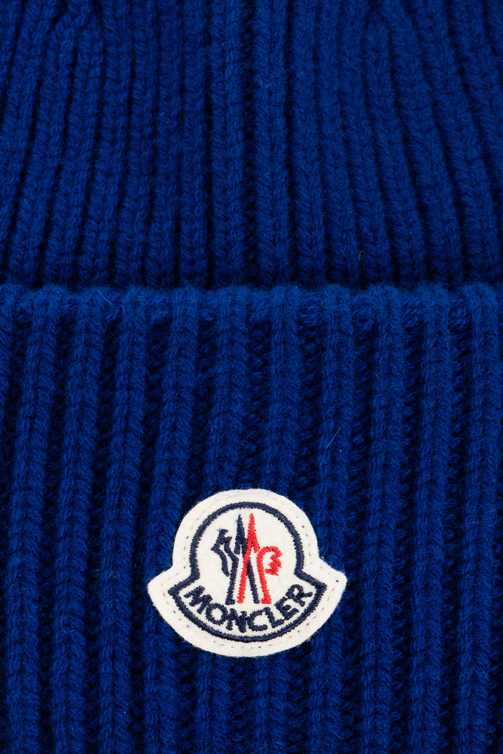 Blue Logo - patched beanie Moncler - SchaferandweinerShops HK